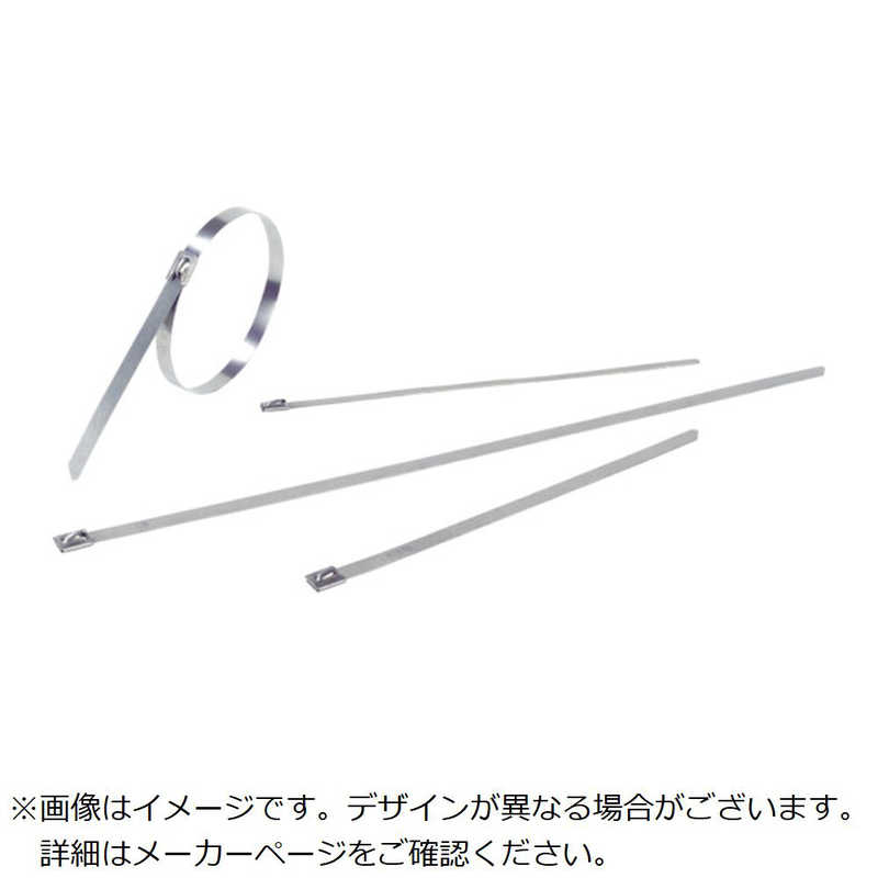 ABB　TY-MET 316ステンレススチールタイ(ボールロックタイプ)幅4.6X長さ300mm 100本入り　YLS4.6300B
