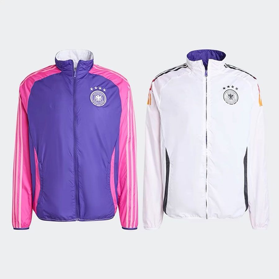 2425 ドイツトレーニングォーム見た目ォームジャージメンズ長袖ジャケット両面ウインドブレーカーサッカーォーム秋冬スポーツウェア