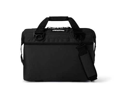 AO Coolers (エーオークーラーズ) 24パック キャンバス ソフトクーラー ブラック 23L 軽量 保冷 クーラーボックス クーラーバッグ 保冷バッグ アウトドア キャンプ ピクニック (日