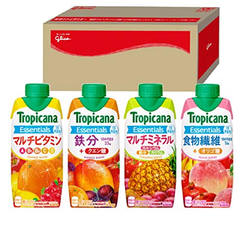 トロピカーナ エッセンシャルズ ドリンクセレクション 30本 グリコボックス入り