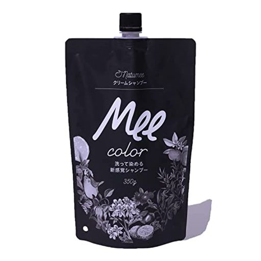 クリームシャンプー MEE COLOR (350G) ナチュラルブラウン ミーカラー メーカラー シャンプー トリートメント カラーシャンプー MEE