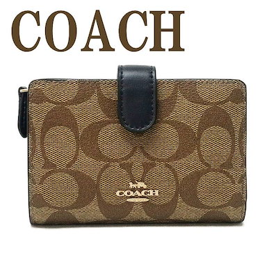 Qoo10] Coach 財布 レディース 二つ折り財布 シグネチ