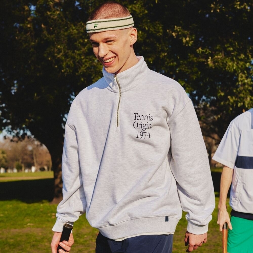 フィラフィラテニスハーフジップアップスウェットシャツ_FE2POF5103X_MLY