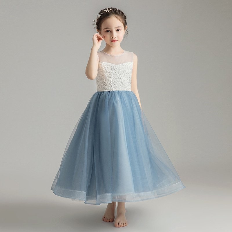 新品 豪華 子供ドレス ピアノ発表会 バイオリン ロング 結婚式 キッズ フォーマルドレス