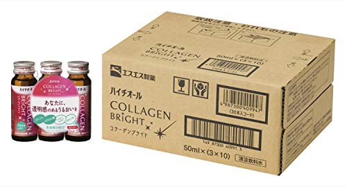ハイチオール コラーゲンブライト50ml×30本(ケース) 美容成分 コラーゲンペプチド ヒアルロン酸 ビタミンB6 ドリンク エスエス製薬【機能性表示食品】
