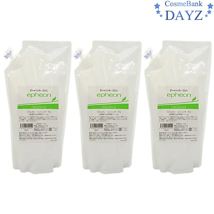 イフェオン エンリッチゲル 700g 3点セット 詰め替え用自然派化粧品低刺激タイプピーエッチ
