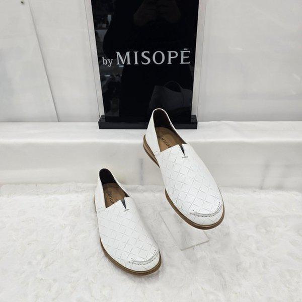 By 男性カットアウトディテールローファー 125HT337SS014 WHITE 2 JJ