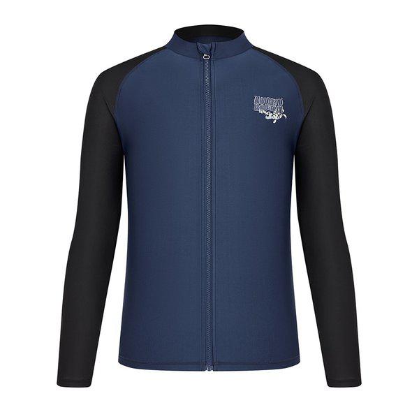 ネオ保護レギュラーフィットジップアップラッシュガード (A6BM1PR02) NVY