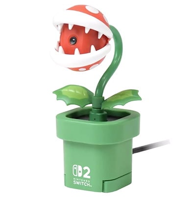 他サイト： 【新品/在庫あり】[ニンテンドースイッチ2周辺機器] 任天堂ライセンス商品 USBカメラ パックンフラワー [NSX-001]の商品画像