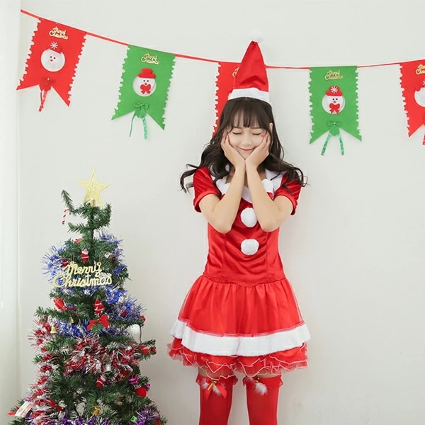 サンタ コスプレ サンタコス サンタコスプレ クリスマス サンタクロース コスチューム サンタ衣装 帽子 半袖 レディース セクシーサンタ ハロウィン仮装 ハロウィン衣装 サンタ 女性 大人用 宴会