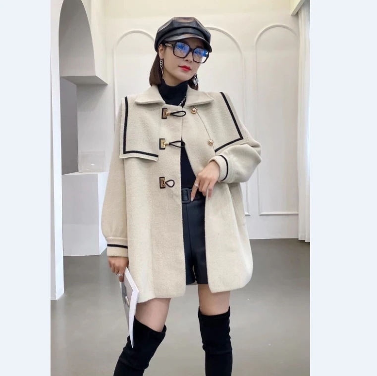 チェスターコート レディース 秋冬 ラシャ ロング丈 ダッフルコート コート 厚手オーバー ゆったり アウター 通勤 着痩せ オシャレ 大人