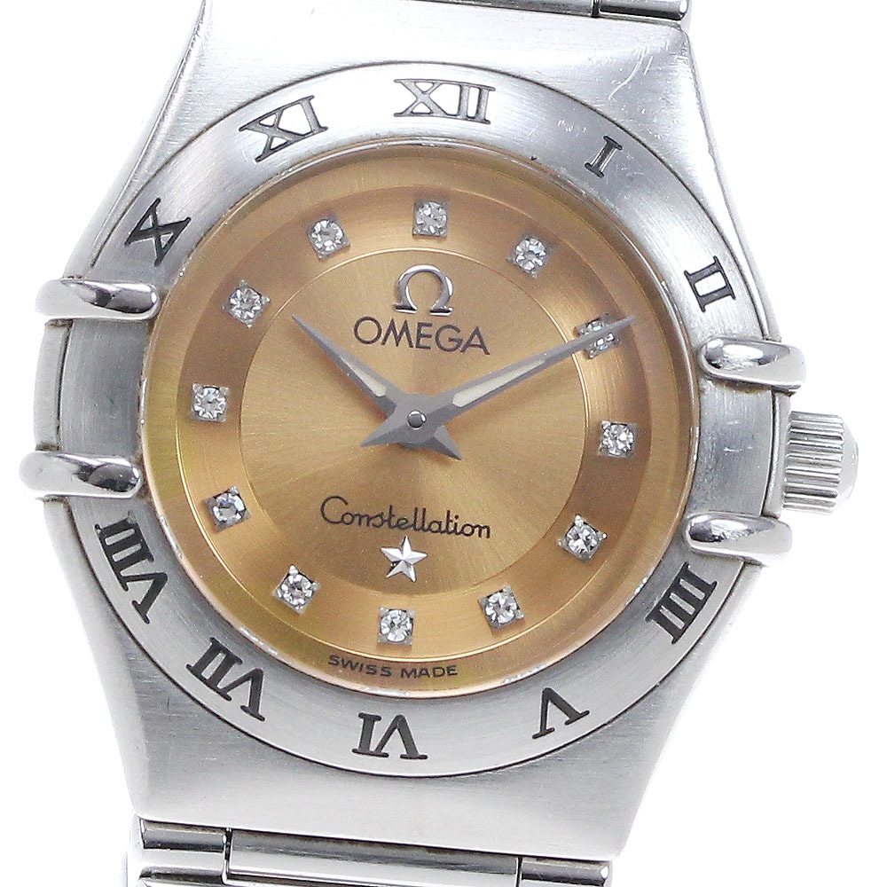オメガ OMEGA 1564.65 コンステレーション シンディクロフォード 12Pダイヤ クォーツ レディース _830343【中古】