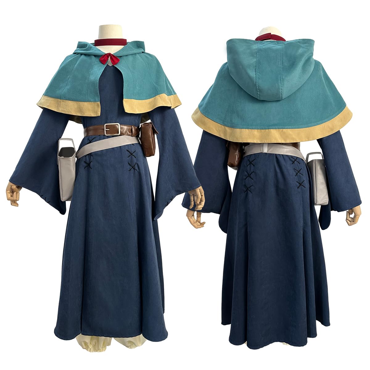 マルシル ライオス ファリン チルチャック コスプレ衣装 ダジョ飯 豪華9点セット 道具本バッグ付き cosplay 魔法使い 制服 変装 仮装 演出服 パーティー コスチューム 20017