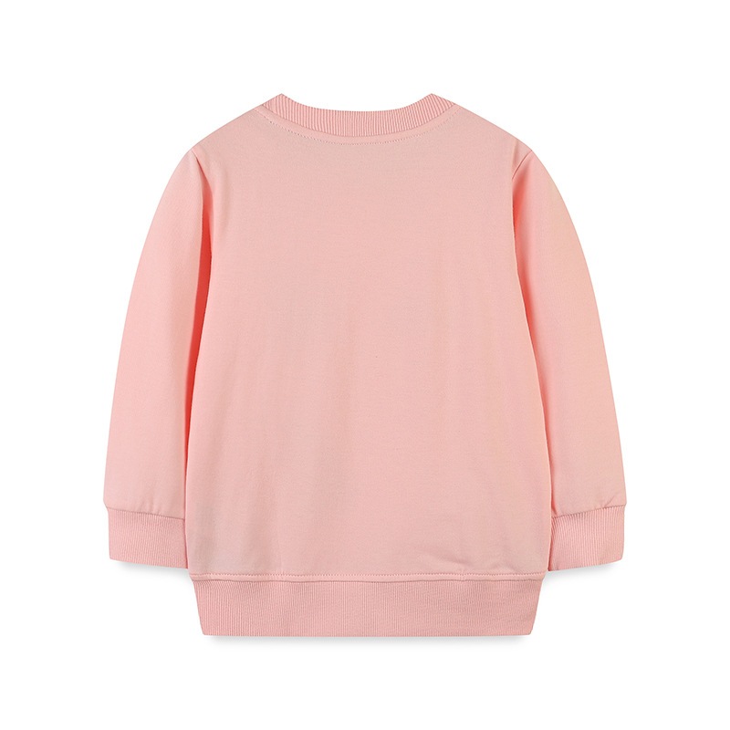 秋物子供服欧米風子供クリスマスプリント長袖スウェットシャツ女の子ラウンドネックプルオーバー