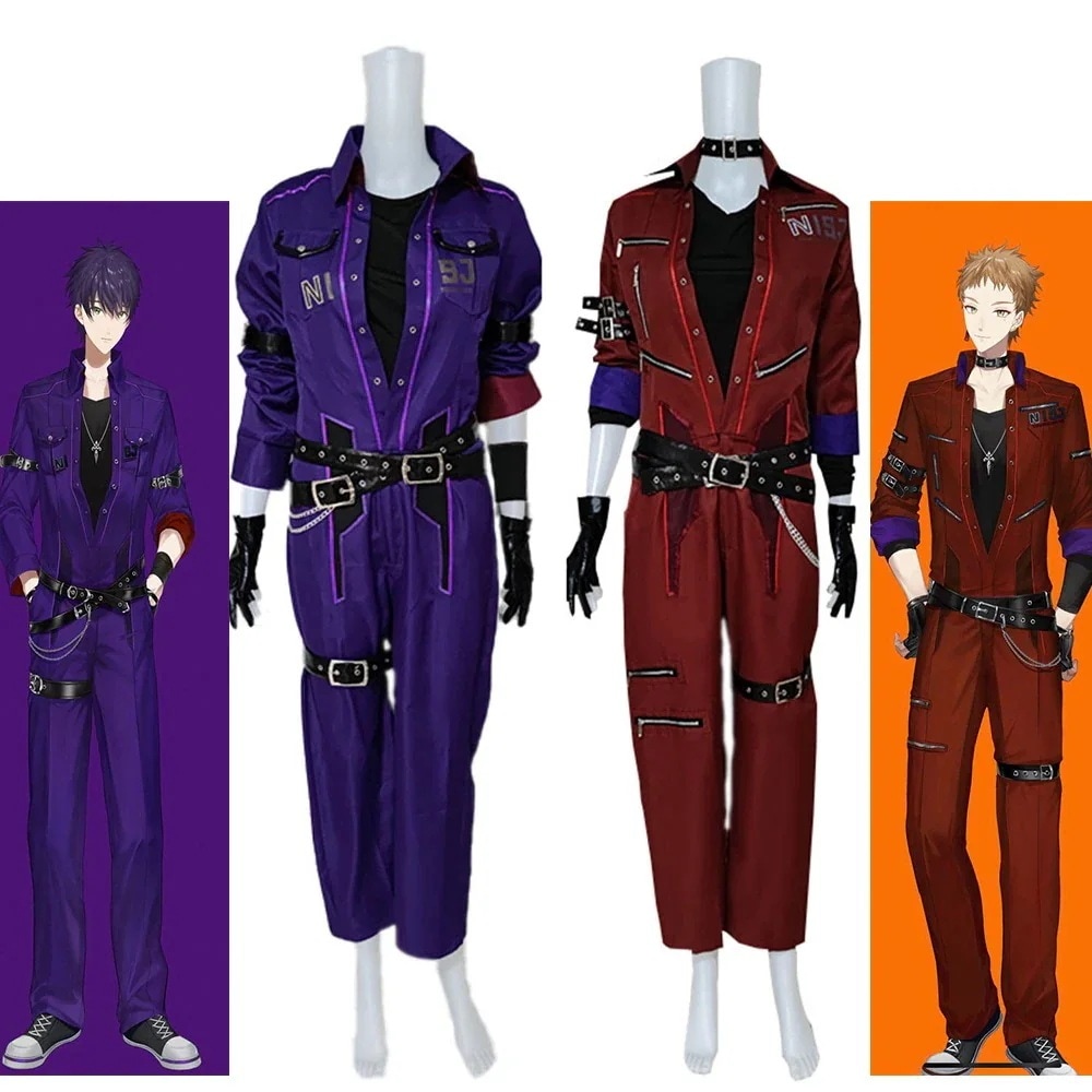 剣持刀也 伏見ガク コスプレ 咎人 つなぎ服 けんもちとうや 衣装 ふしみがく コスプレ 衣装 ２期生 にじさんじ バーチャルYouTuber VTuber コスプレ衣装 ハロウィン クリスマス