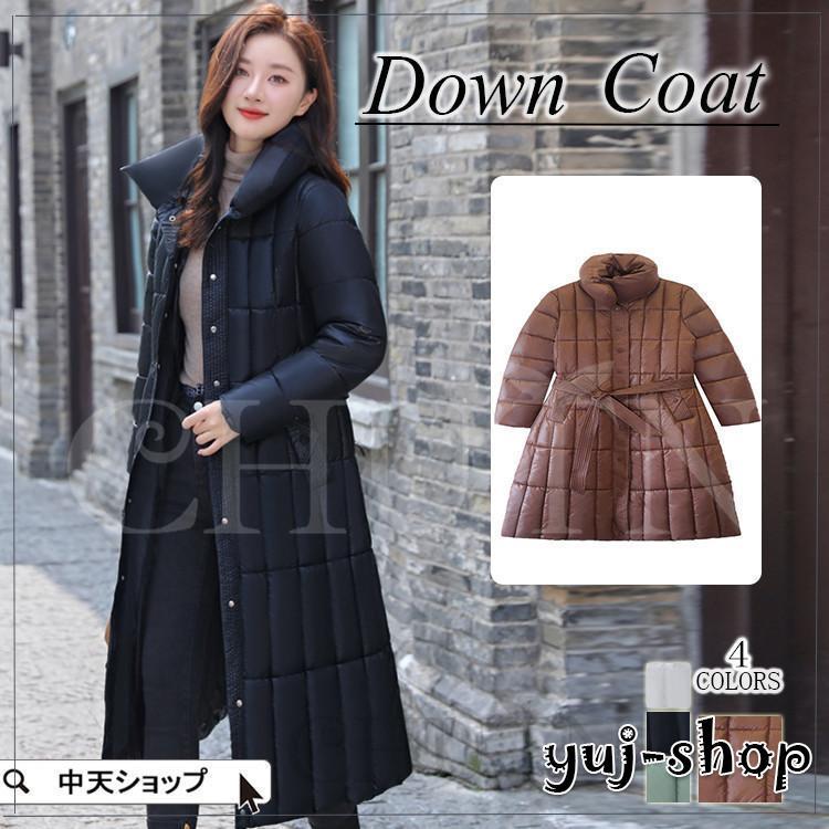 万能流行感 チェスターコート ダウンコート レディース ミディアム丈 エレガント 秋冬コート 暖かいコート 着痩せ アウター 防寒対策 デートお出かけ ママ服