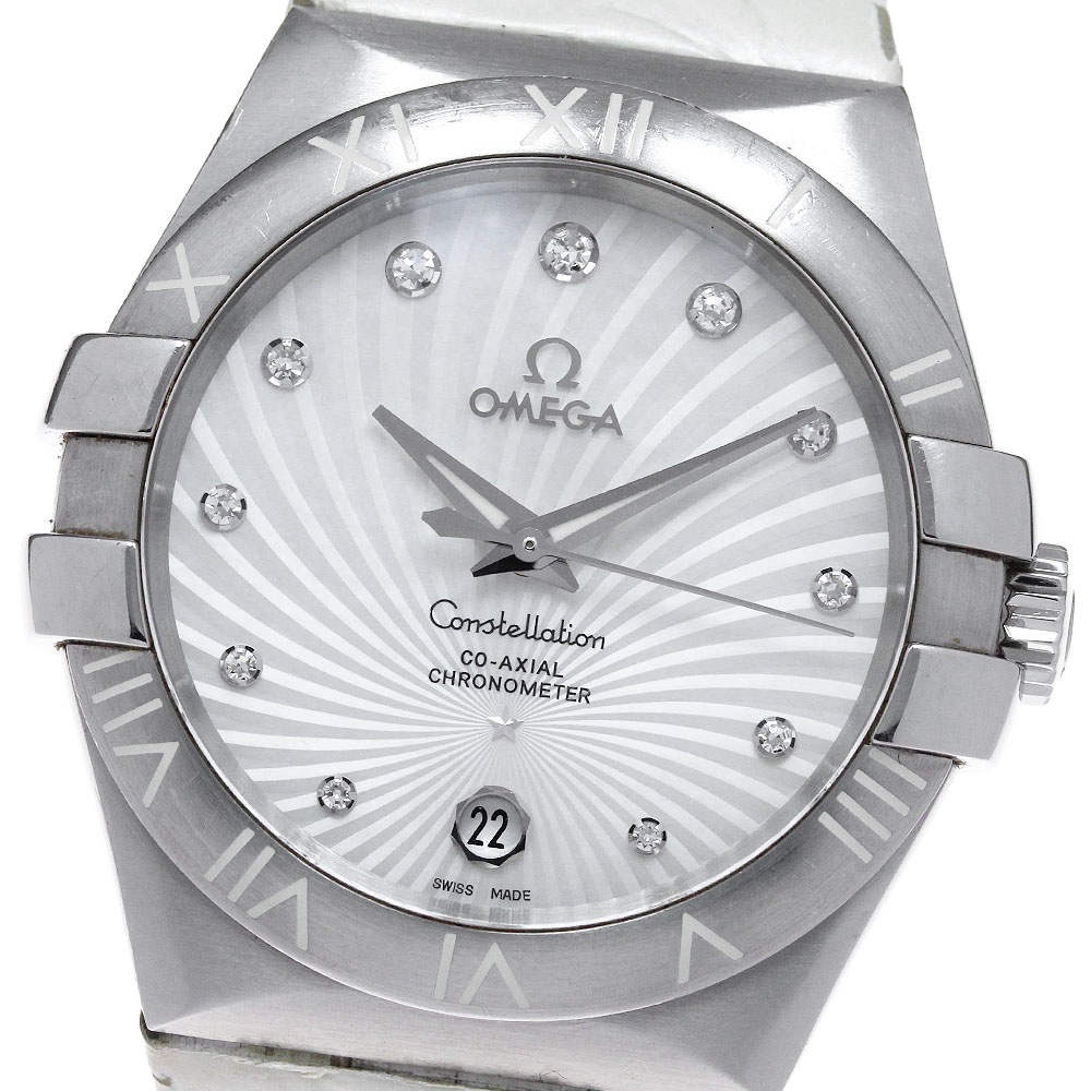オメガ OMEGA 123.13.35.20.55.001 コンステレーション 11Pダイヤ 自動巻き レディース 箱・保証書付き_861780【中古】