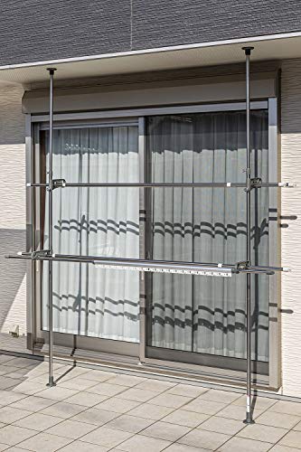 積水樹脂 ベランダものほし スタンドポール 幅9×奥行51×高さ200~275cm