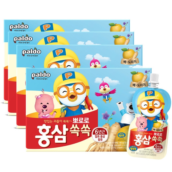 NEW/Pororo Pouch-Red Ginseng/100mlx10x4