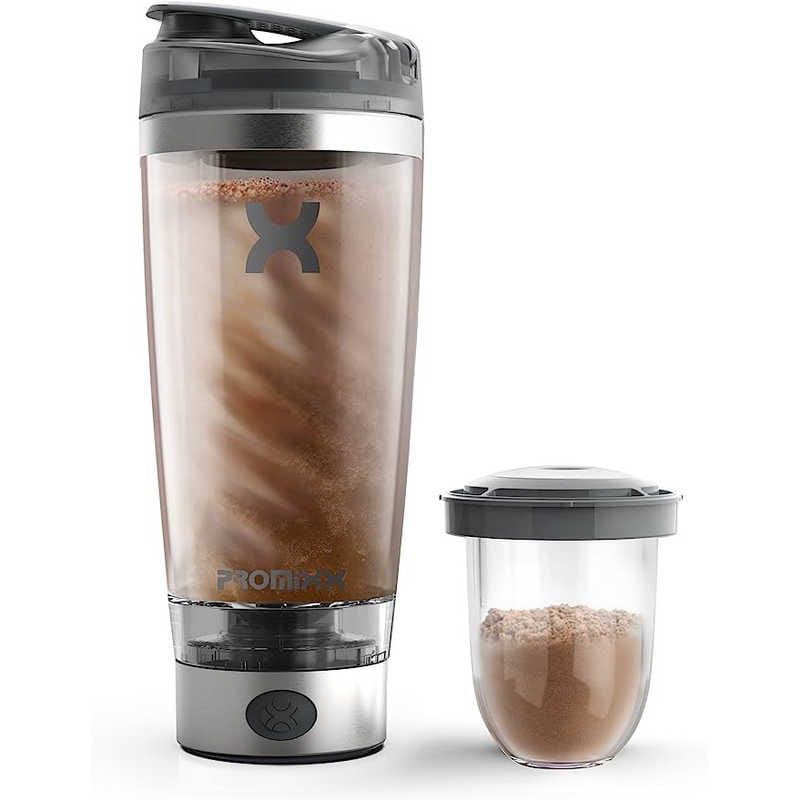 PROMIXX　PROMiXX PRO 電動プロテインシェーカーボトル 600mL シルバーホワイト/グレー　PROMIXXPROSW