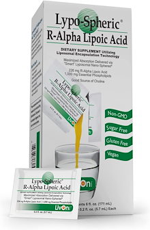 【LypoSpheric RAlpha リポ酸 - 30 パケット】 1 パケットあたり 226 mg の R-ALA - 吸収を改善するためにカプセル化されたリポソーム - 100% 非