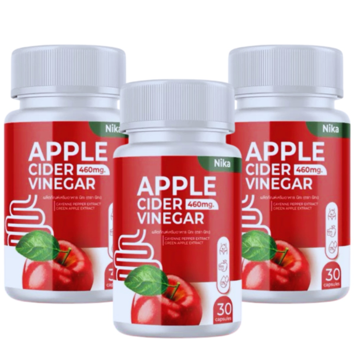 APPLE CIDER VINEGAR 30 Capsules x 3 Bottles 5,740円