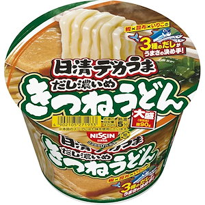 【即納】日清食品 日清デカうま きつねうどんだし濃いめ 106g×12個