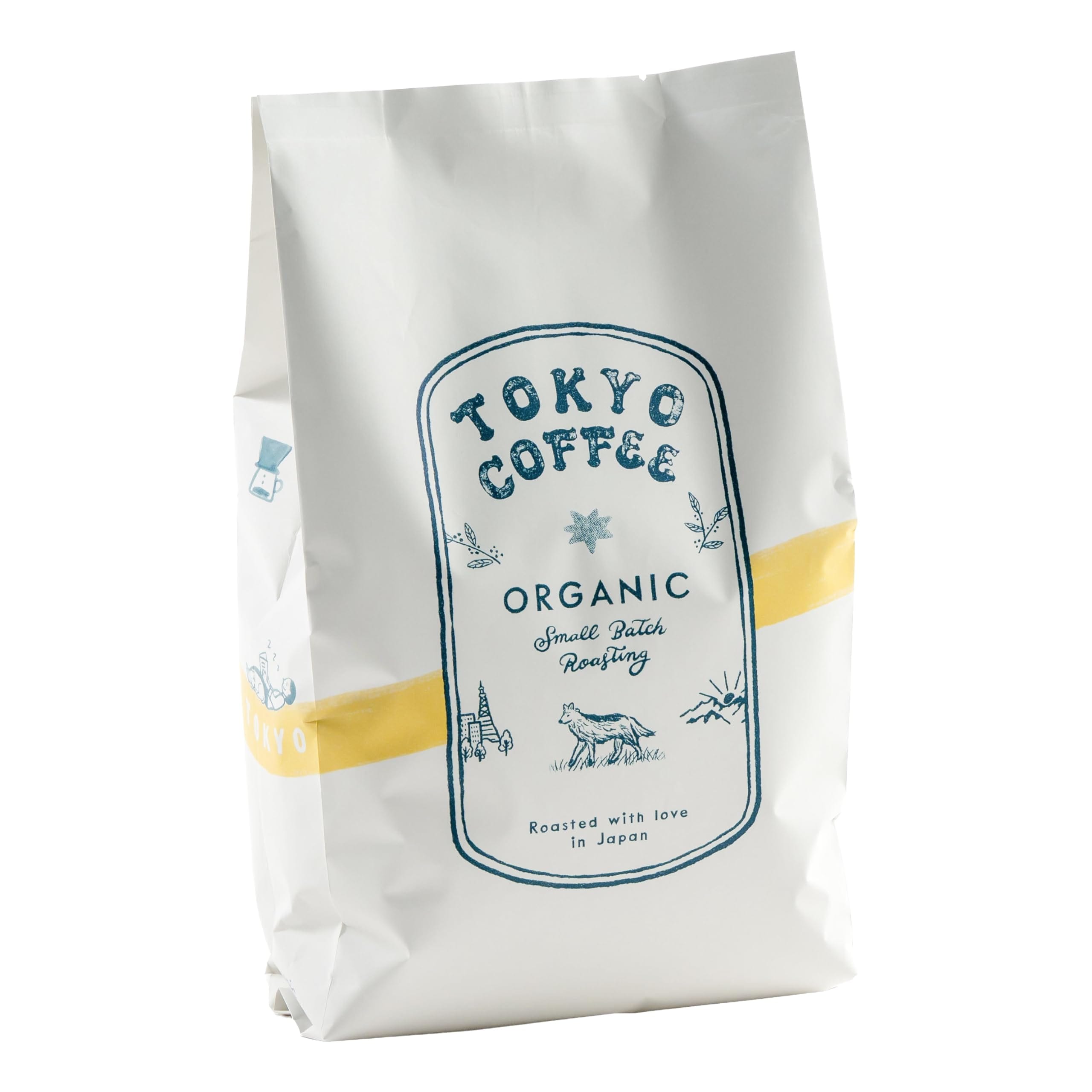 TOKYO COFFEE【東京コーヒー オーガニック ブレンド】コーヒー豆 中深煎り Organic Coffee Beans 有機JAS コーヒー 専門店 (1kg 豆のまま)
