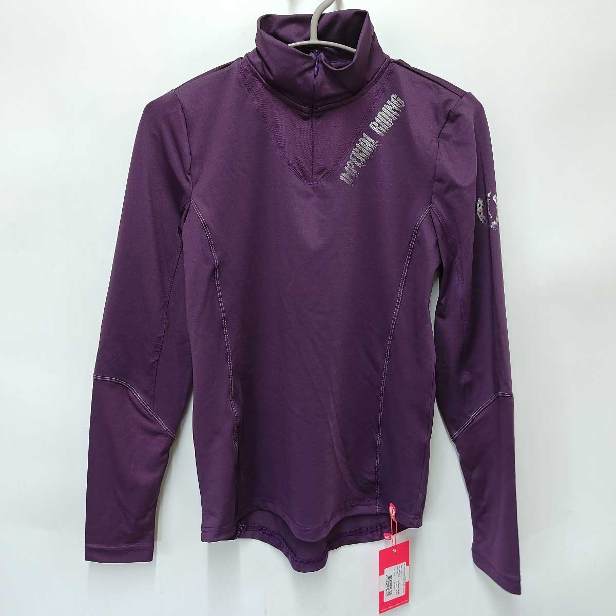 【中古・未使用品】インペリアルライディング IMPERIAL RIDING ハーフジップ ストレッチ ライディング ジャケット ロングスリーブ S パープル KL35319000 レディース 乗馬 馬
