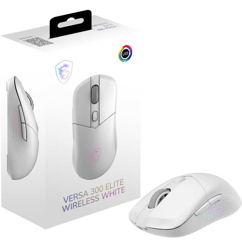 MSI　VERSA 300 ELITE WHITE W ［光学式 / 有線/無線(ワイヤレス) / 6ボタン］　VERSA300ELITEWHITEW 7,015円