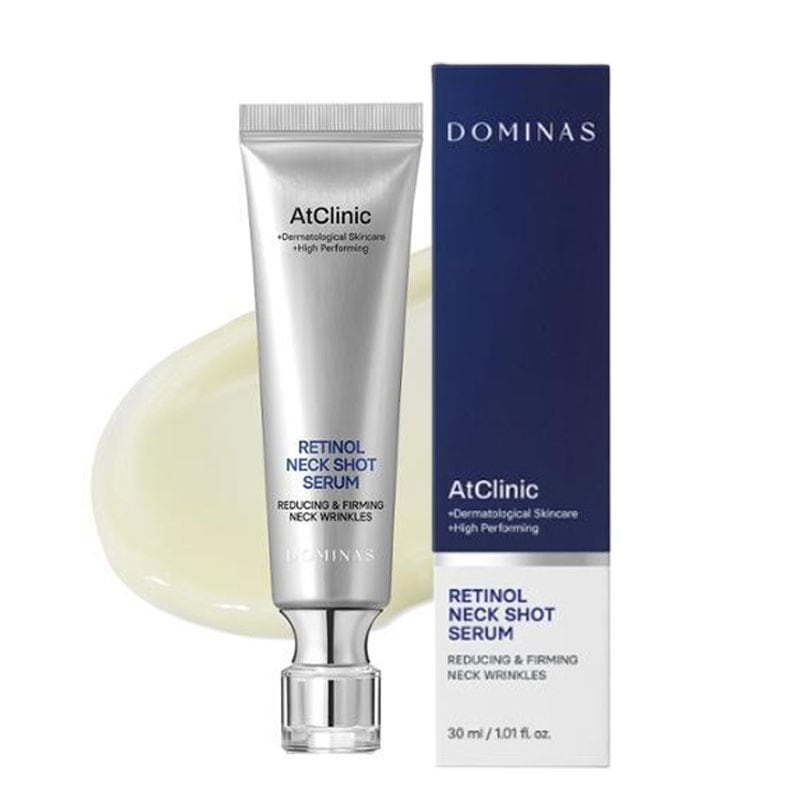 2週間で縦横 首のしわ改善アットクリニック レチノール 1600 ネックショット 首のしわセラム 30ml