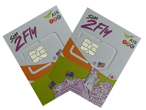 【お急ぎ便】お得な2枚セット!AIS SIM2Flyアジア32ヶ国プリペイドSIMカード / データ通信6GB / 8日間(192時間) /インド インドネシア オーストラリア 韓国 カンボジア シン