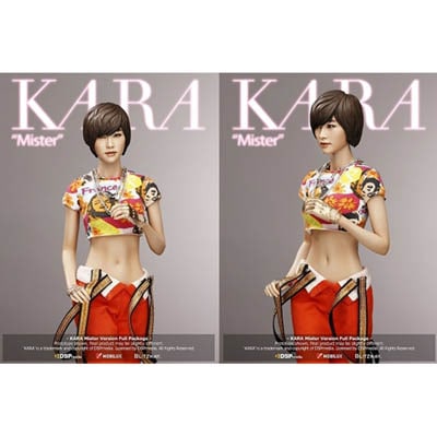 韓国スターグッズ カラ ミスター フィギュア オレンジ エディション ニコル