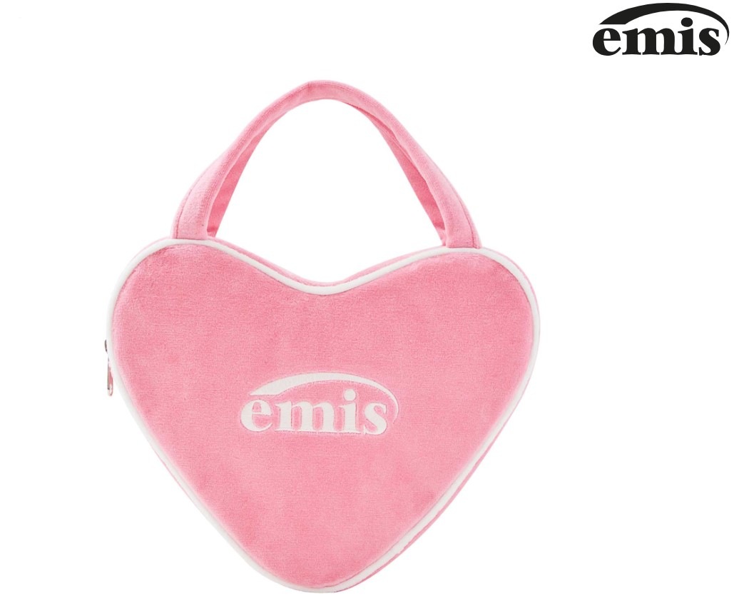 VELOUR HEART TOTE BAG 3color
