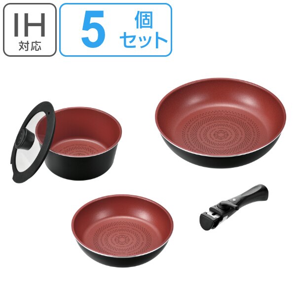 フライパン IH対応 5点セット A クックサイン ダイヤモンドコート クックウェア5点セットA ガ