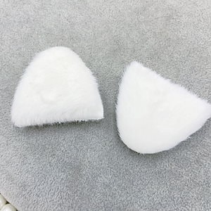 4CM*5cm 10個　diy用猫の耳パーツ　玩具素材　飾り用　両面使える　もこもこ ヘアアクセサリー作り