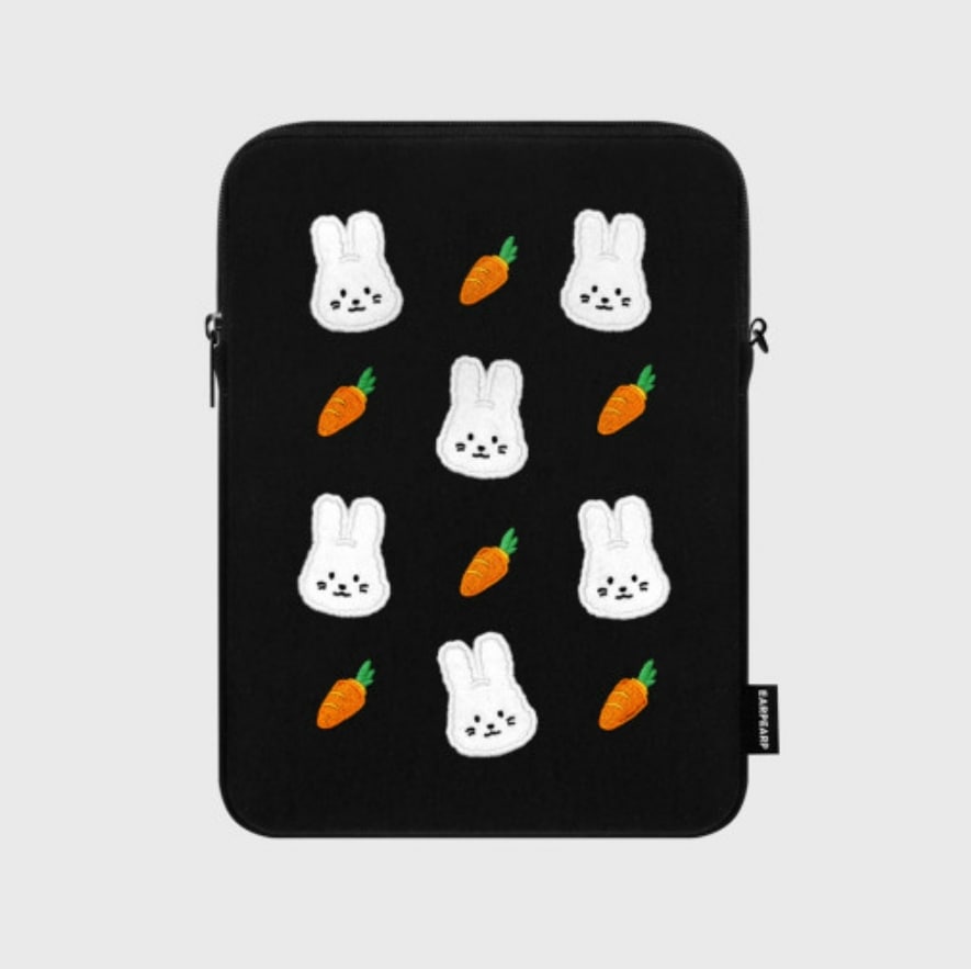 DOT CARROT POPO-BLACK(アイパッドポーチ) 韓国雑貨
