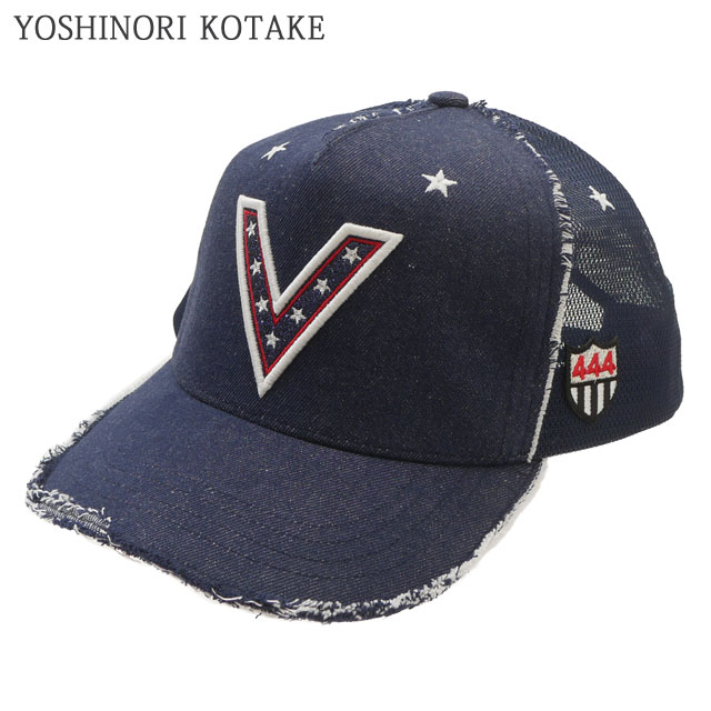 ヨシノリコタケ YOSHINORI KOTAKE LAME VLOGO MESH CAP メッシュ エンブレム ゴルフキャップ スポーツ 251-001712-017