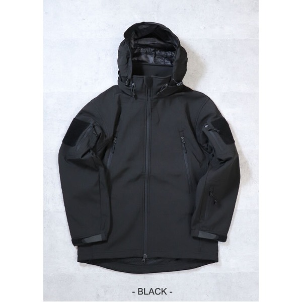 アメリカ軍 SAP ジャケット Sサイズ ブラック 裏起毛 防風 防寒 ソフトシェル ジャケット レプリカ 米軍 ミリタリーウェア