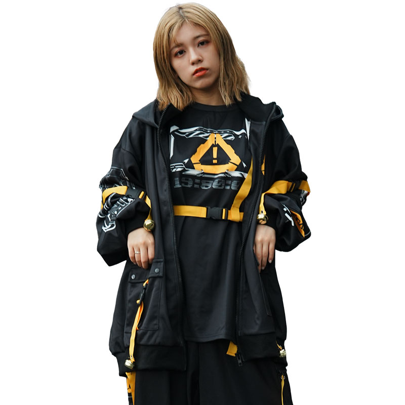 ACDC RAG ERROR CODE ジャケット ブルゾン 長袖 イエロー 原宿系 原宿 ファッション パンク ロック サイバー サバゲー テック 刺繍 派手 6,679円