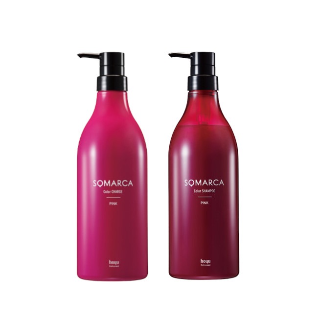 ソマルカ カラーシャンプー 770g + カラーチャージ 750g ピンク 大容量セット somarca トリートメント カラートリートメント ヘアカラー 長持ち