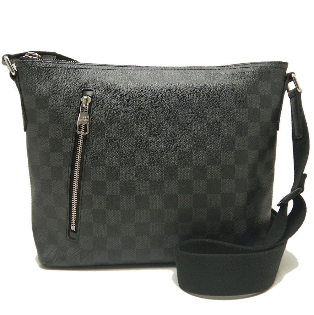 ダミエ グラフィット ミックPM N41211 ショルダーバッグ ノワール/252923【中古】