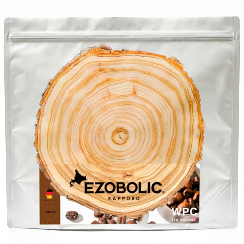 【プロテイン専門店が本気で作った】EZOBOLIC ホエイプロテイン100% 国内製造 美味しい (コーヒー, 1kg)
