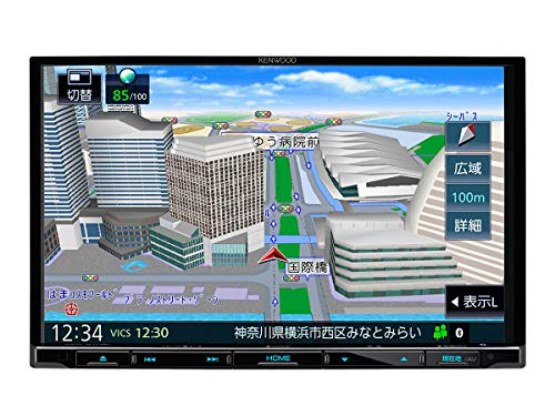 ケンウッド カーナビ 彩速 8インチ MDV-S708L 専用ドラレコ連携 フルセグ Bluetooth Wi-Fi Android&iPhone対応 DVD SD USB ハイレゾ VICS タッチ