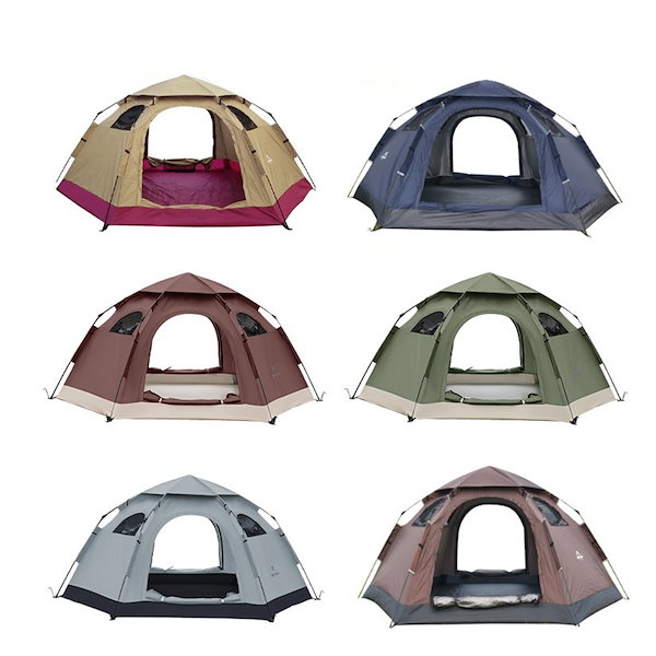 ドーム型テント ワンタッチテント 5人用 大型テント UVカット キャンプ アウトドア ツーリング