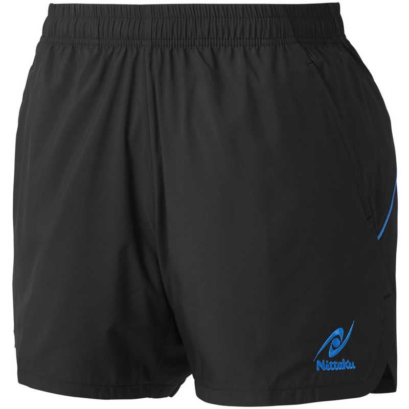 ニッタク　卓球用品 男女兼用 カルマルショーツ 3S ブラック×ブルー　NW-2509