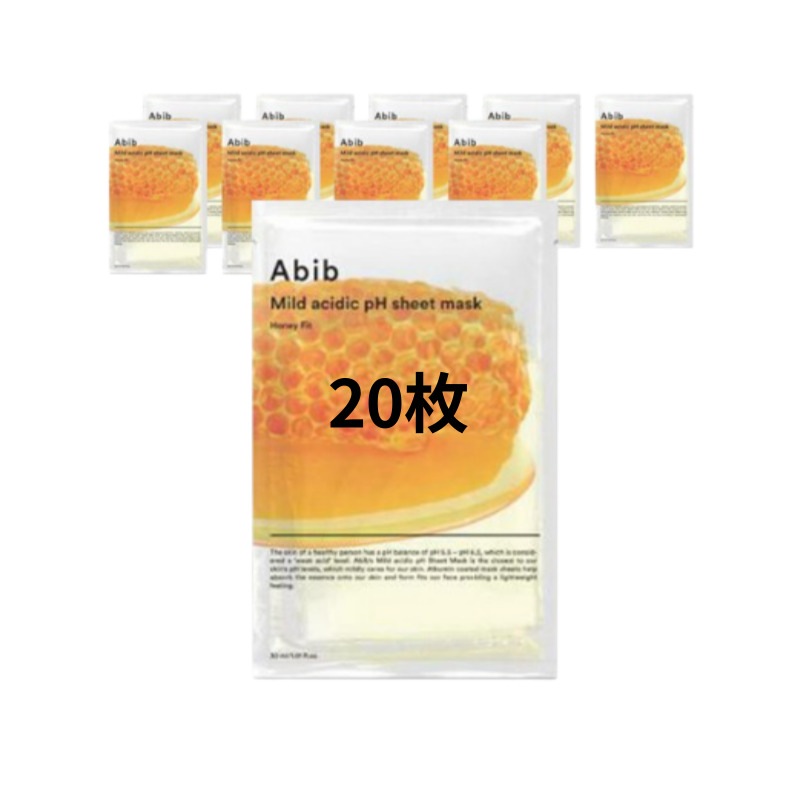 弱酸性 PH ハニーフィット シート マスク20枚