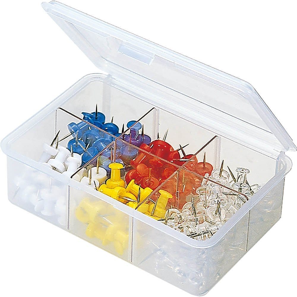（まとめ買い）プラスチック画鋲 ダルマタイプ 120本入り 5色セット カヒ-S20 [x3]