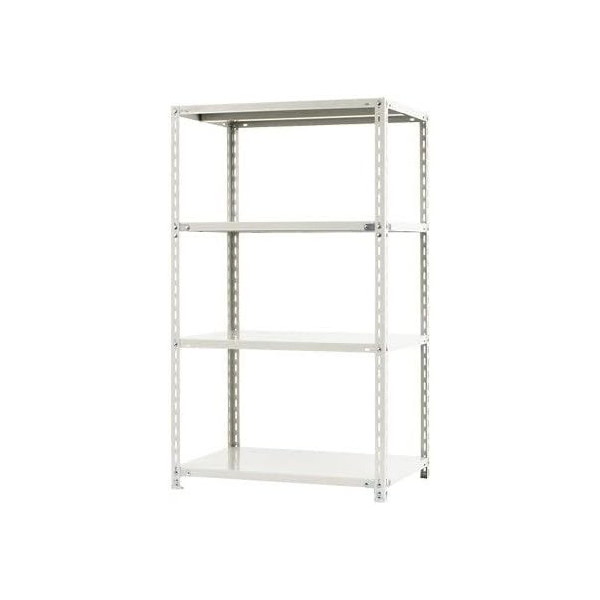 キタジマ 51010501401 スチールラック NC875-15-4段 ホワイト メーカー直送