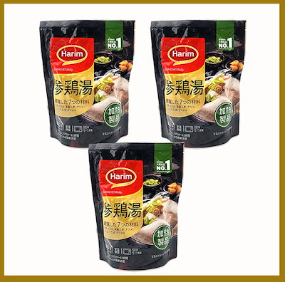 ハリム(冷凍)参鶏湯 800g　3袋セット　サムゲタンコ...のサムネイル